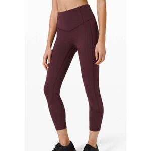 LULULEMON ATHLETICA All The Right Places Crop II '23" In Cassis Size 6